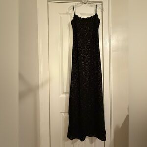 Caché Beige and Black Gown